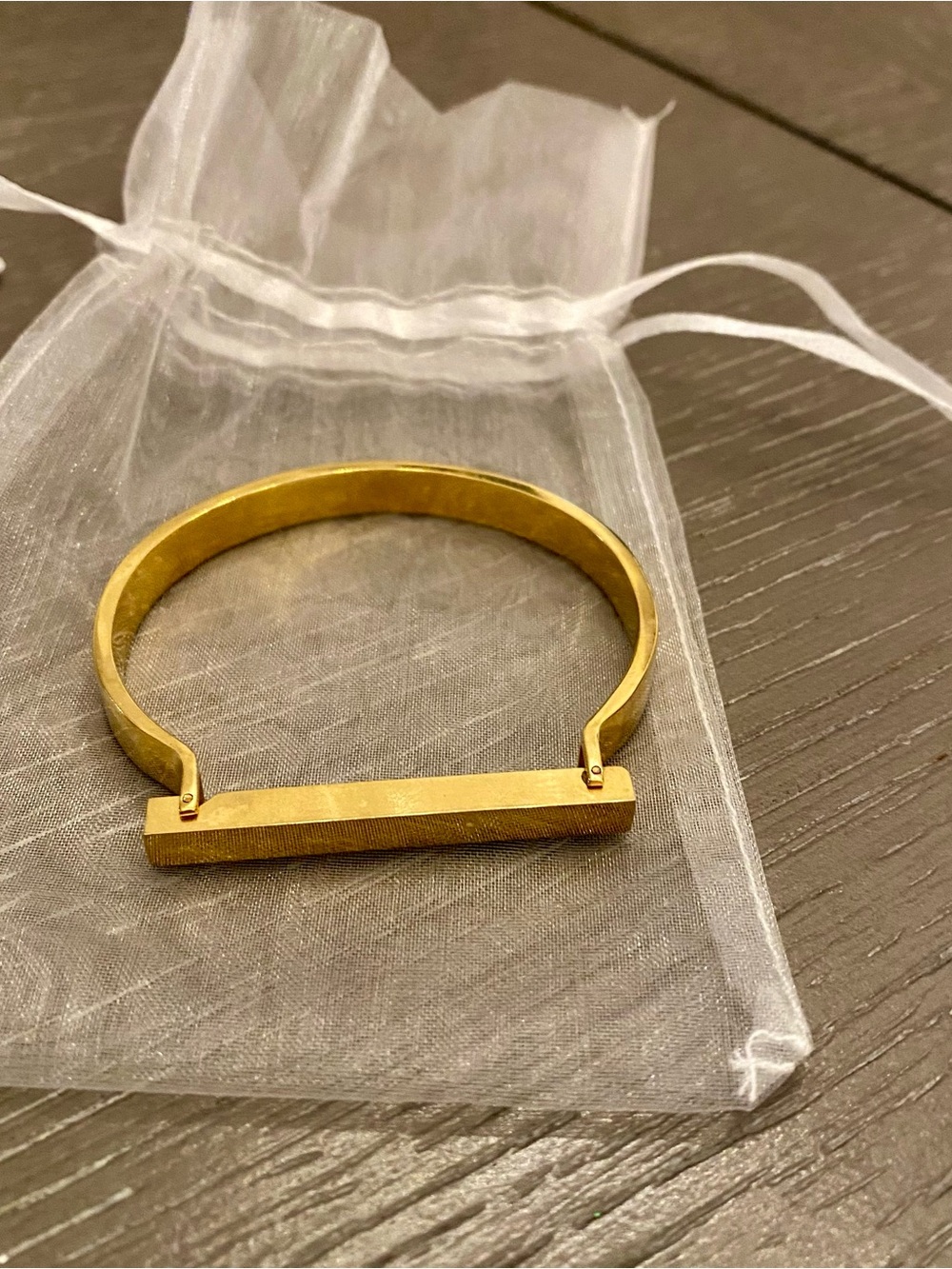 LoveUnity Bracelet Gold Bar Cuff Bracelet - Women's Fashion Jewelry